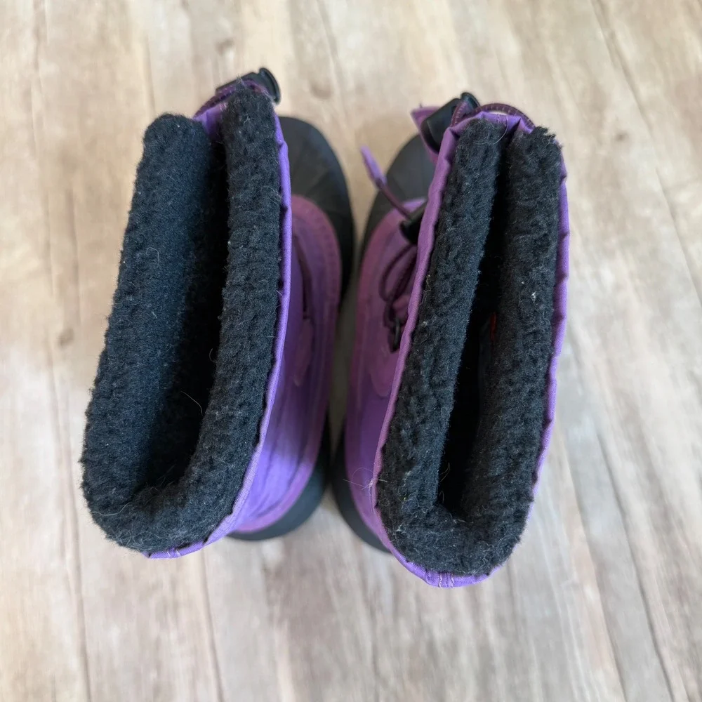 Helly Hansen Kids Purple Black Waterproof Insulated Snow Boots Size 2Y EU 32